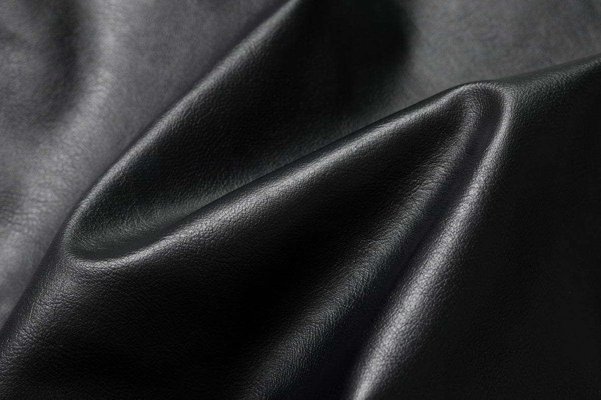 Faux Fur Collar Asymmetric Faux Leather Bomber Jacket