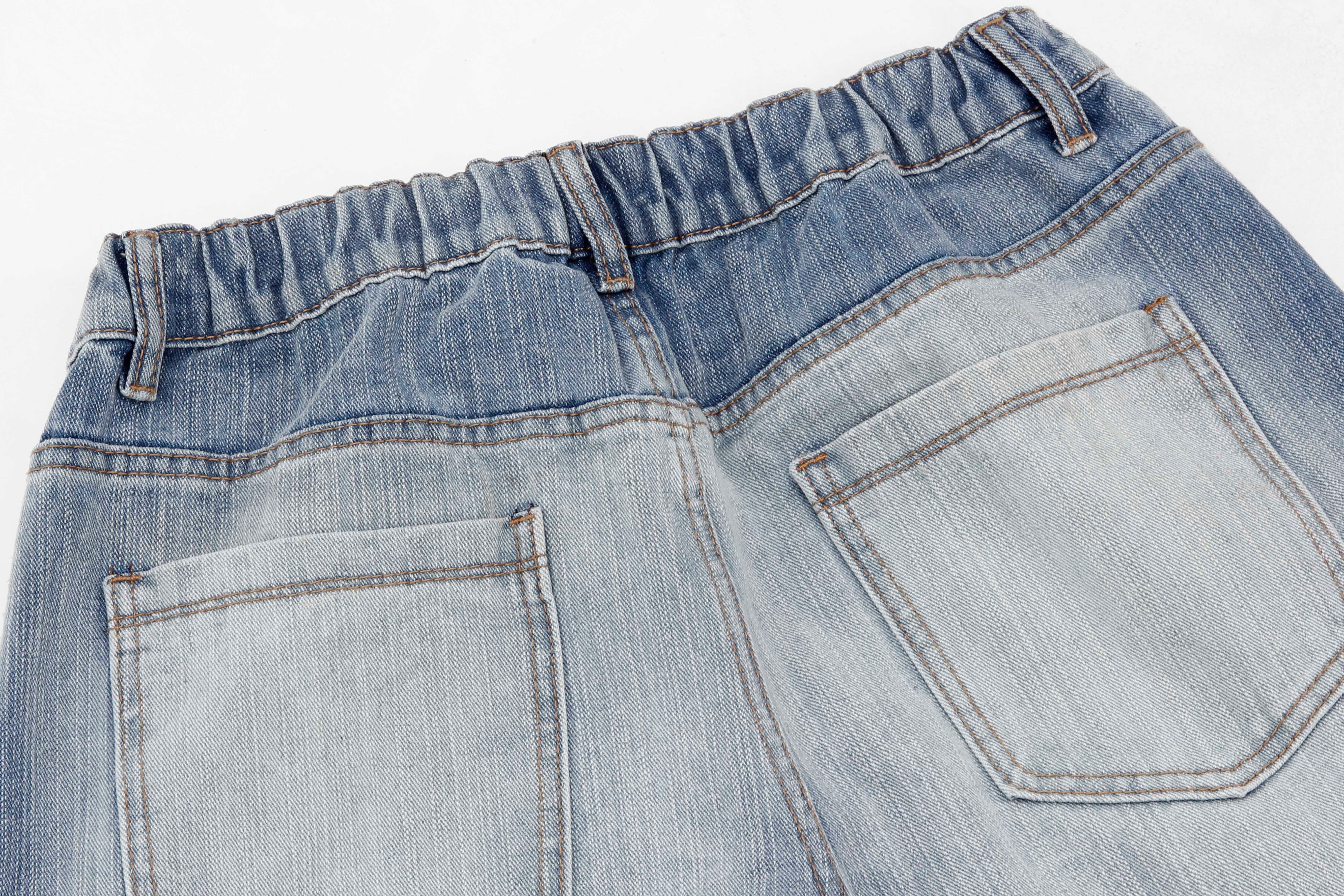 Washed Wide-Leg Jeans