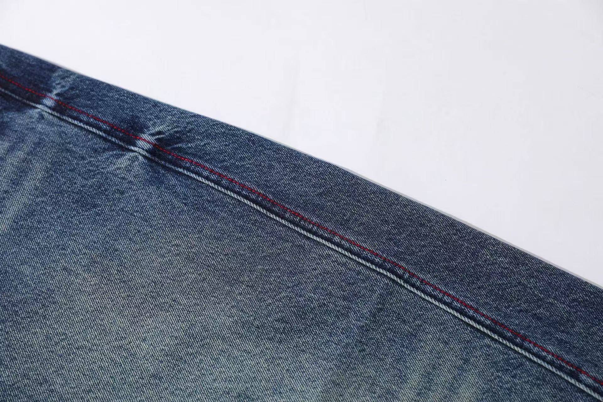 Distressed Wide-Leg Baggy Jeans