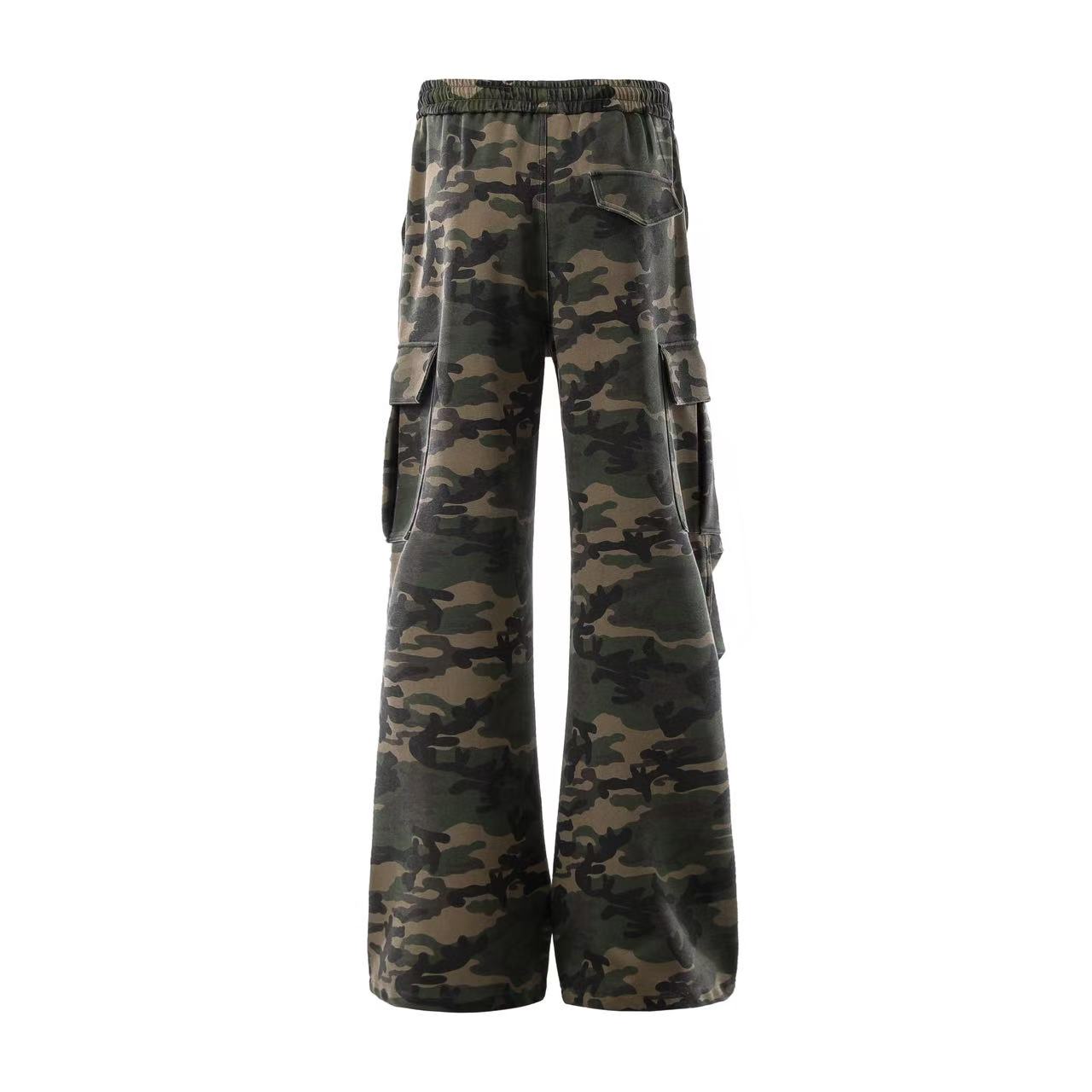 Camo Wide-Leg Sweatpants