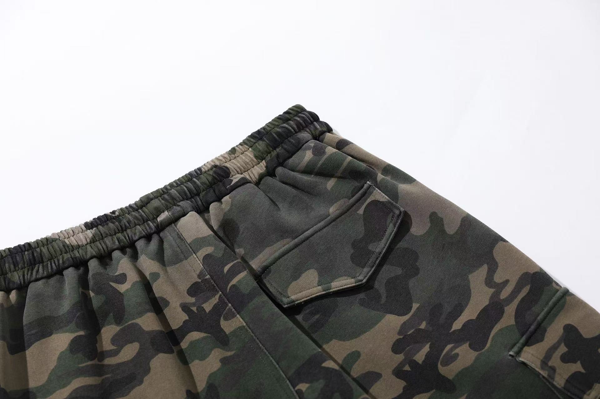 Camo Wide-Leg Sweatpants