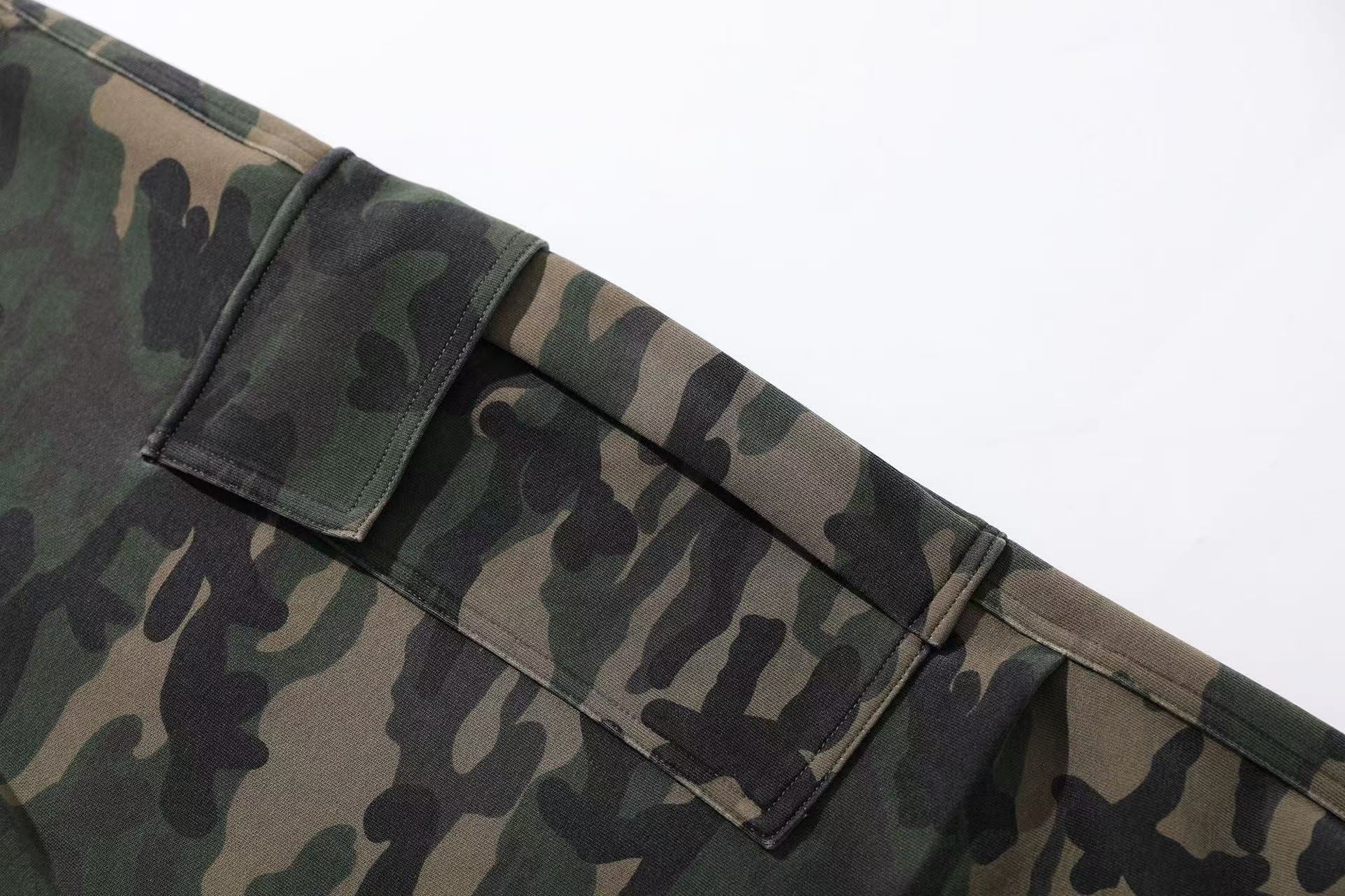 Camo Wide-Leg Sweatpants