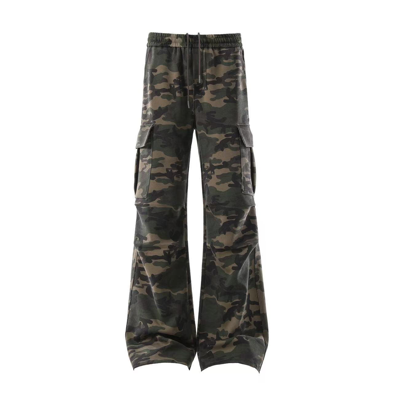 Camo Wide-Leg Sweatpants