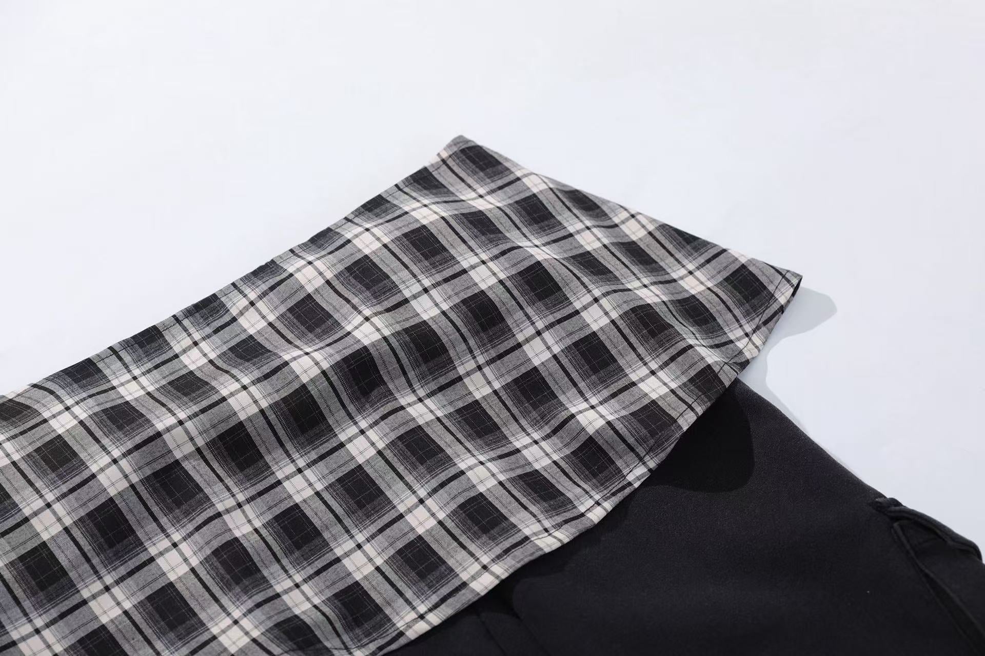 Streetwear Panel Wide-Leg Sweatpants