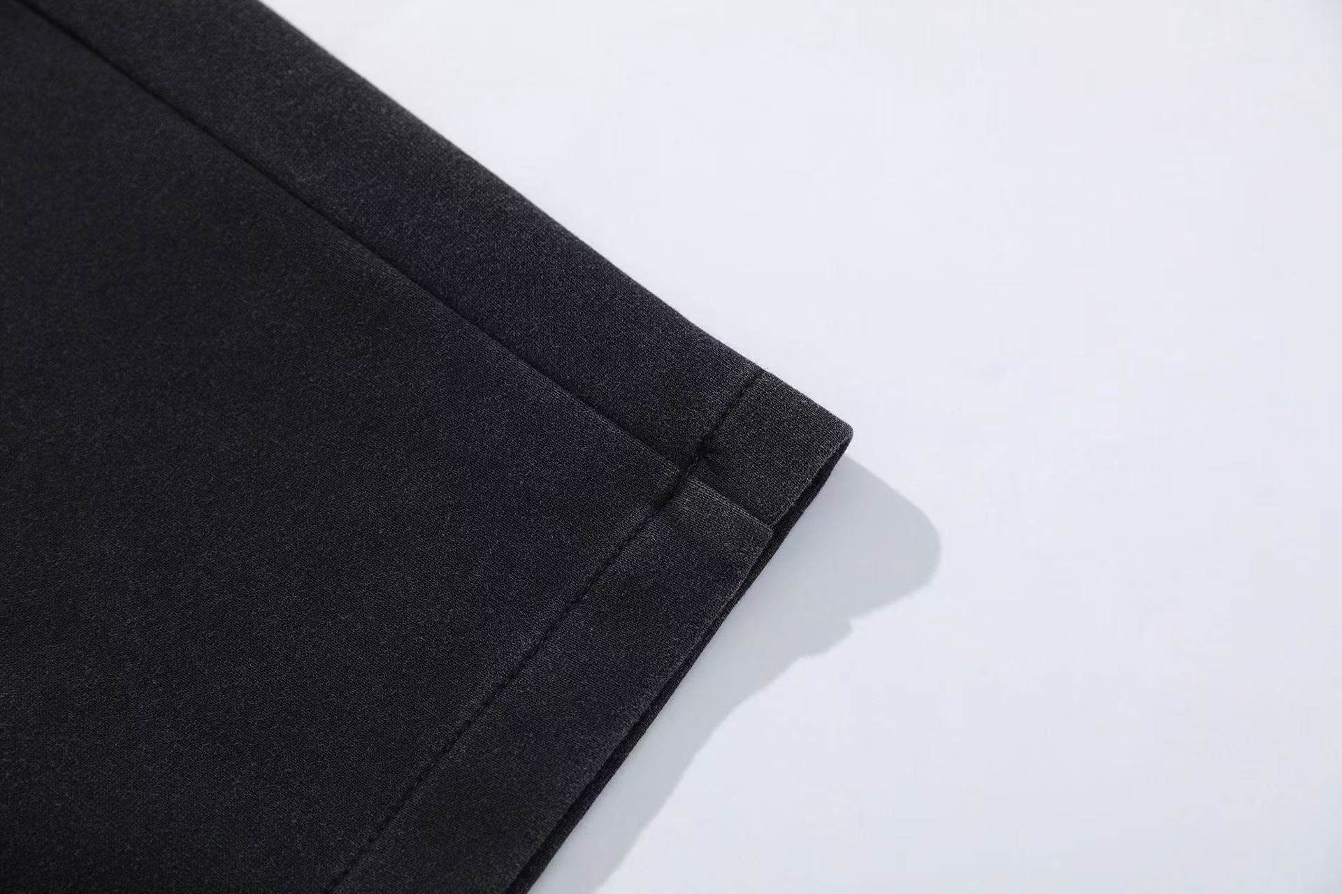 Streetwear Panel Wide-Leg Sweatpants