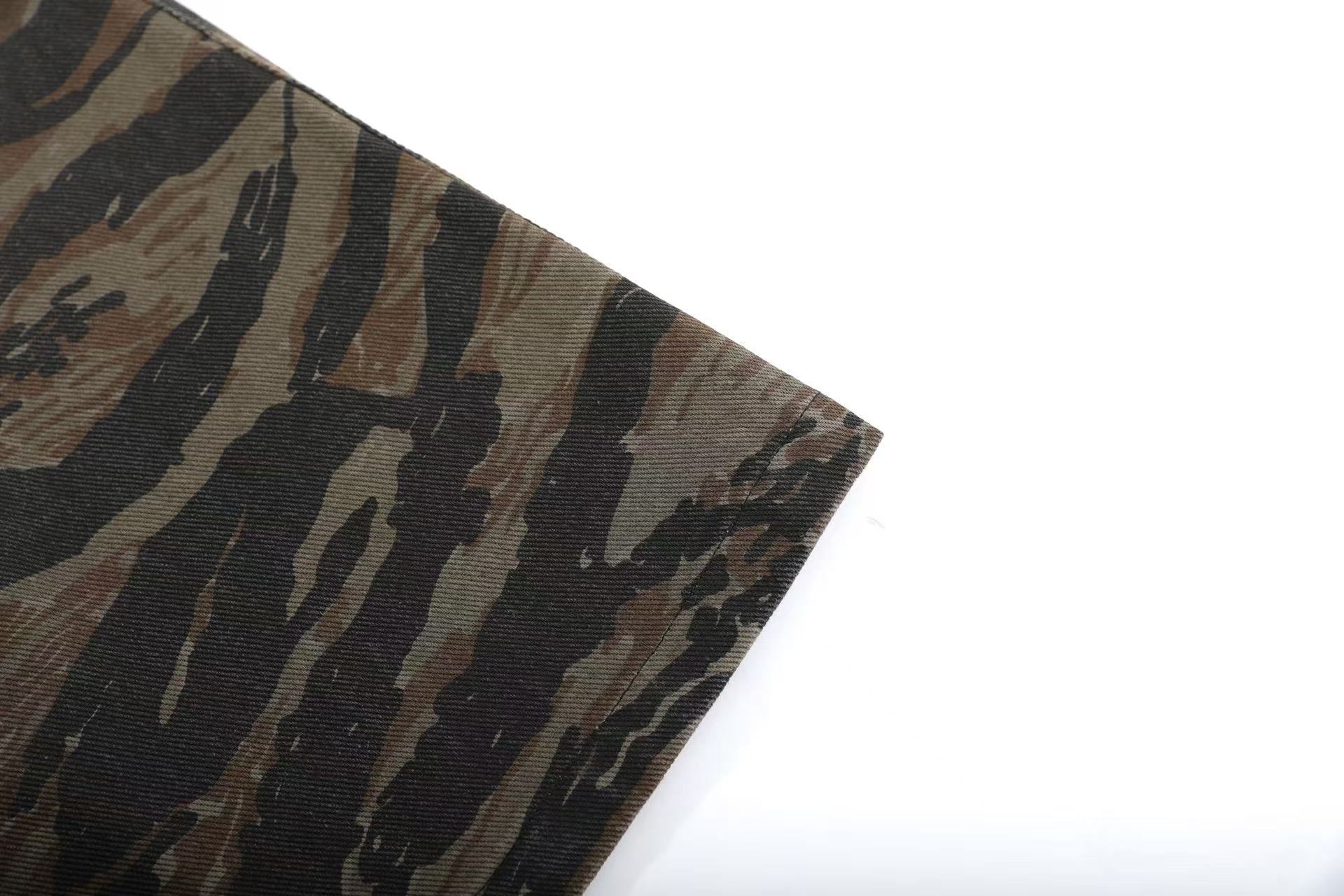 Camo Wide-Leg Cargo Pants