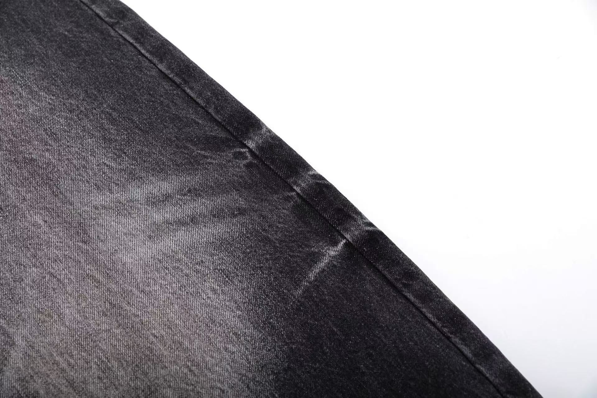 Washed Wide-Leg Scythe Jeans