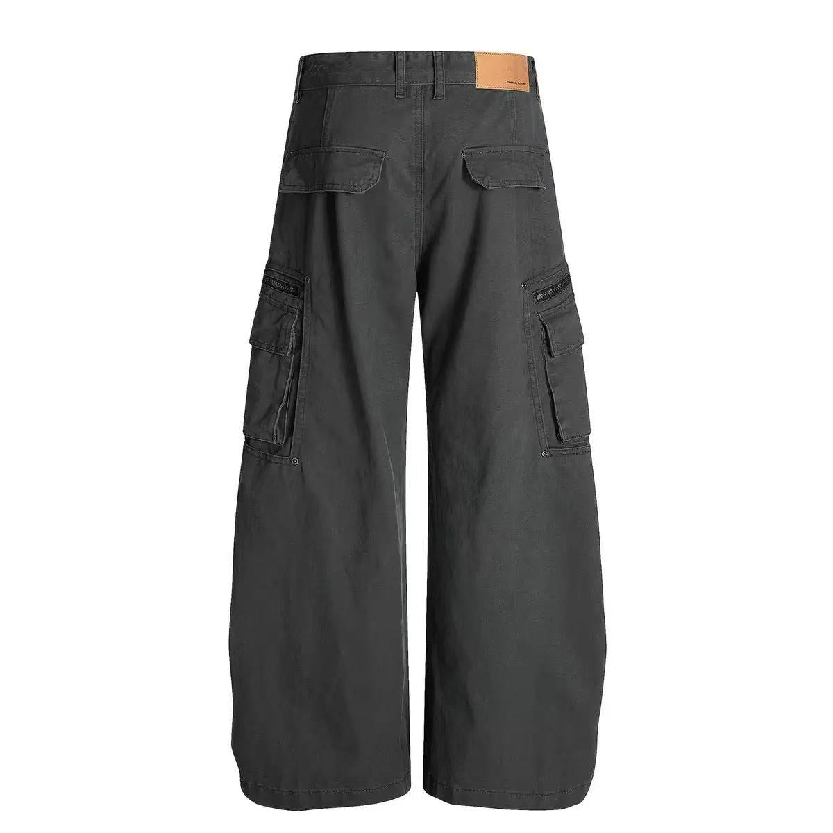 Wide-Leg Baggy Cargo Pants