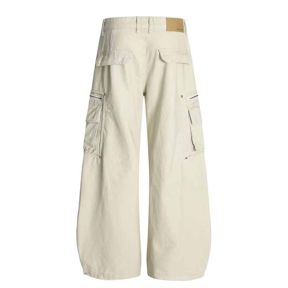 Wide-Leg Baggy Cargo Pants