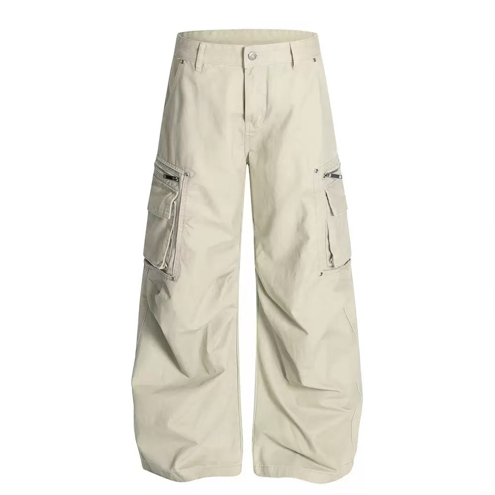 Wide-Leg Baggy Cargo Pants