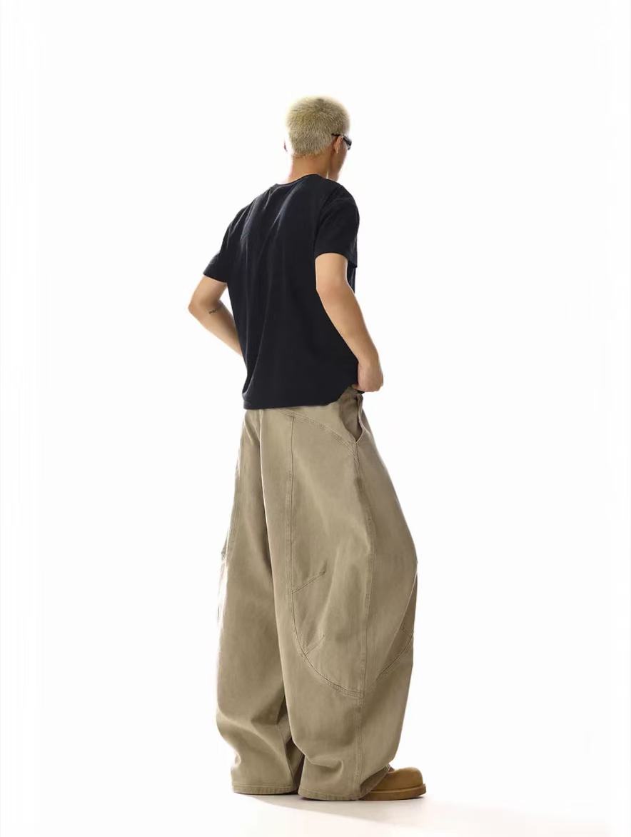 Wide-Leg Baggy Cargo Pants