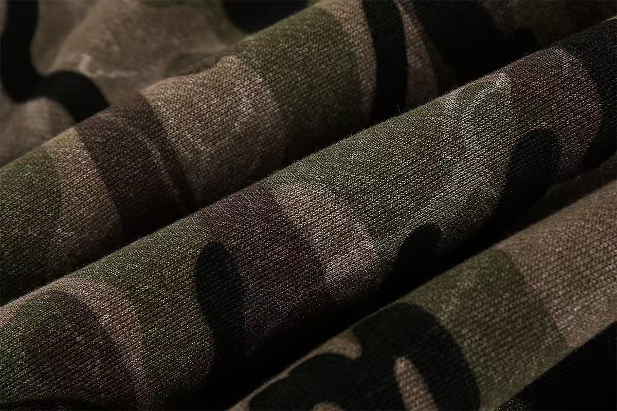 Street Style Camo Zip-Up Hoodie