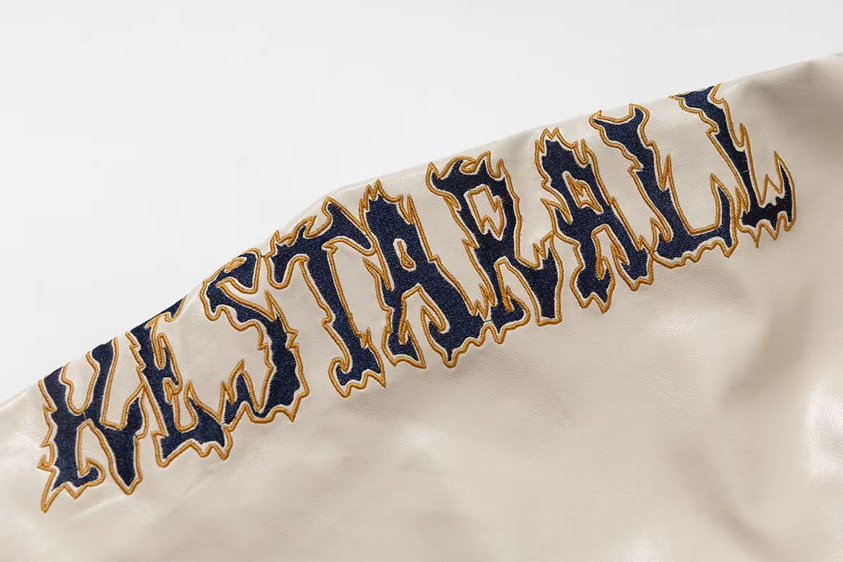 Vintage embroidered baseball jacket