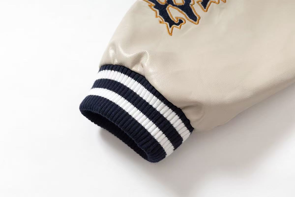 Vintage embroidered baseball jacket
