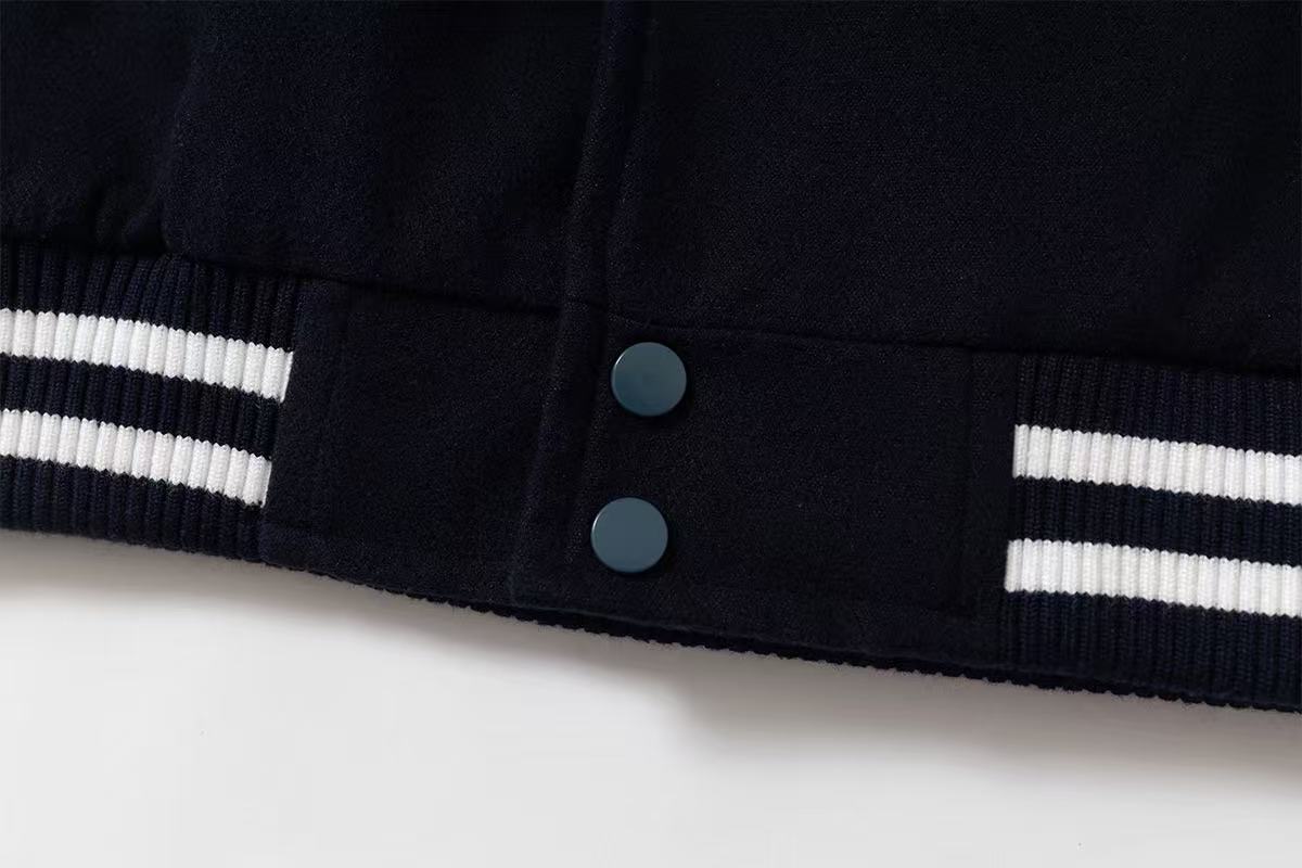 Vintage embroidered baseball jacket