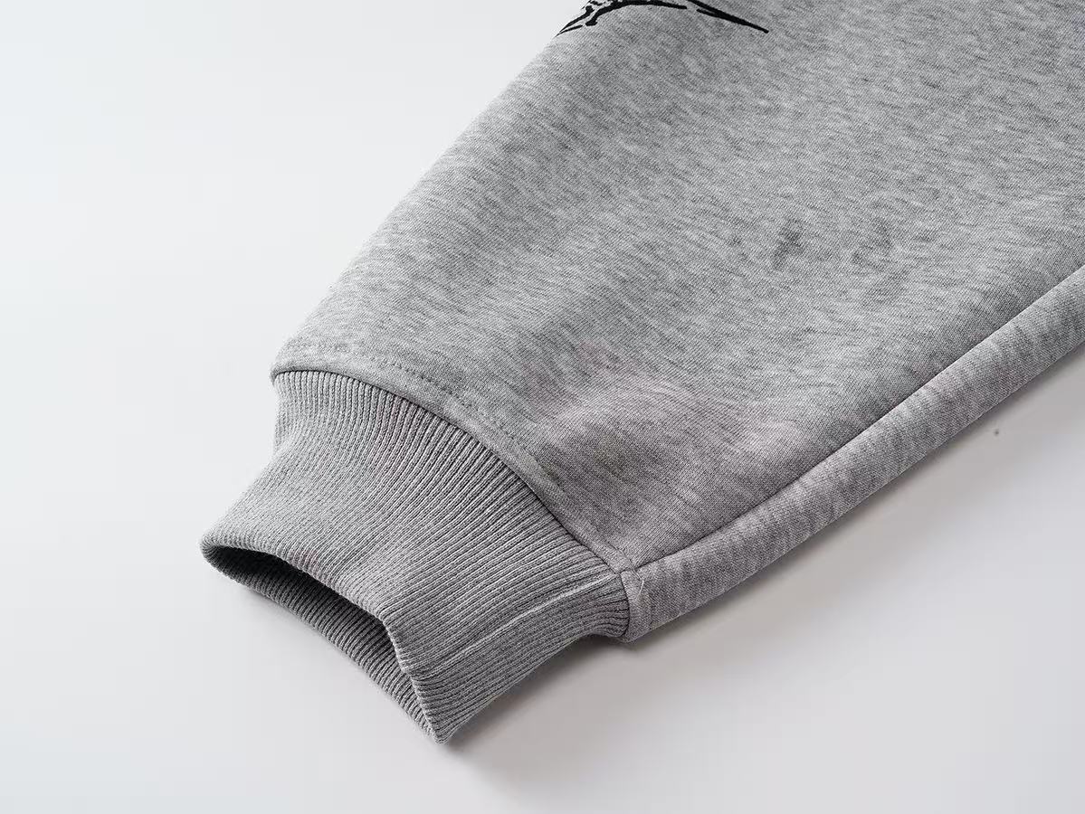 Wasteland Style Dirty Washed Zip-Up Hoodie