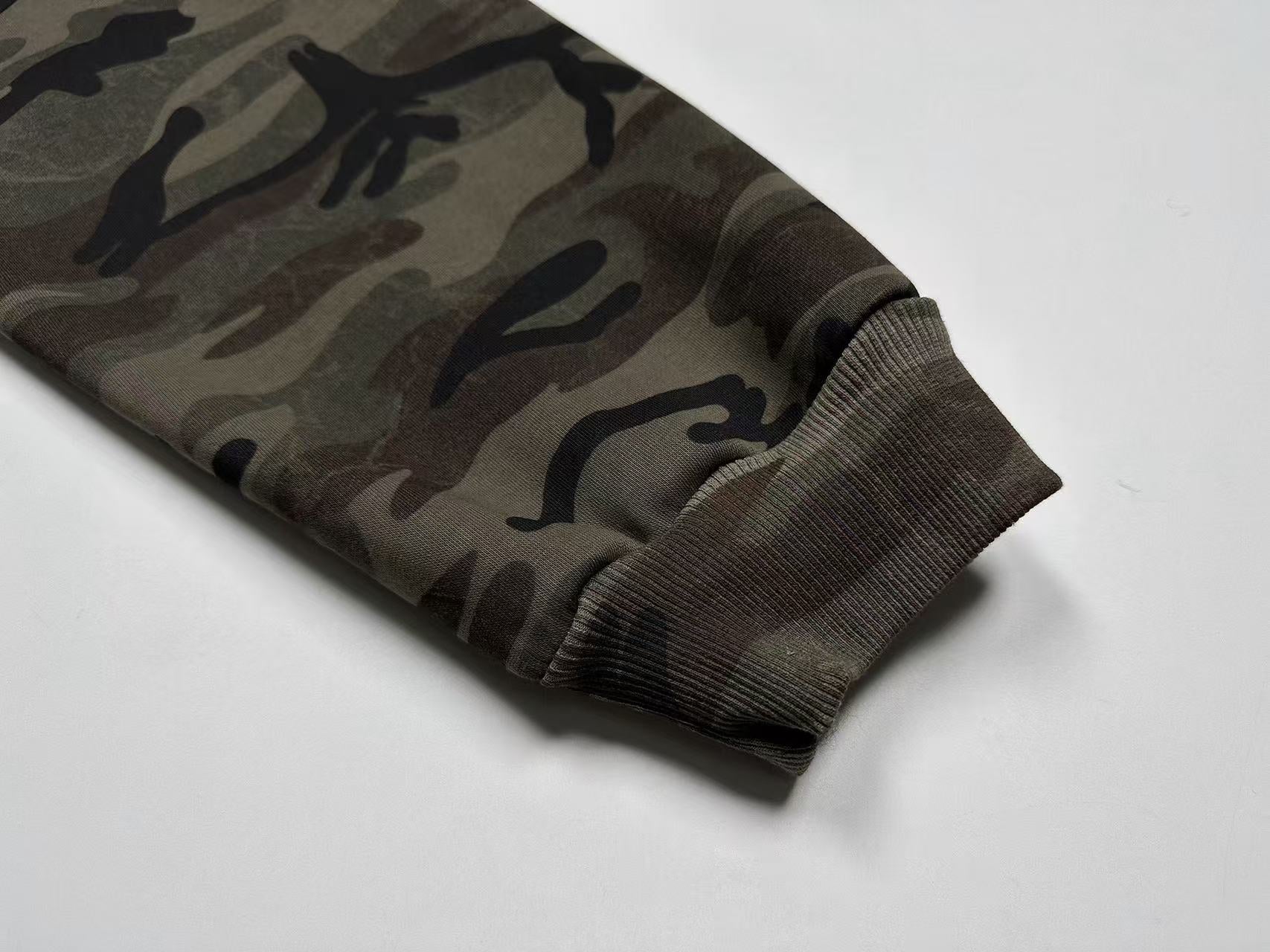 Street Style Camo Zip-Up Hoodie