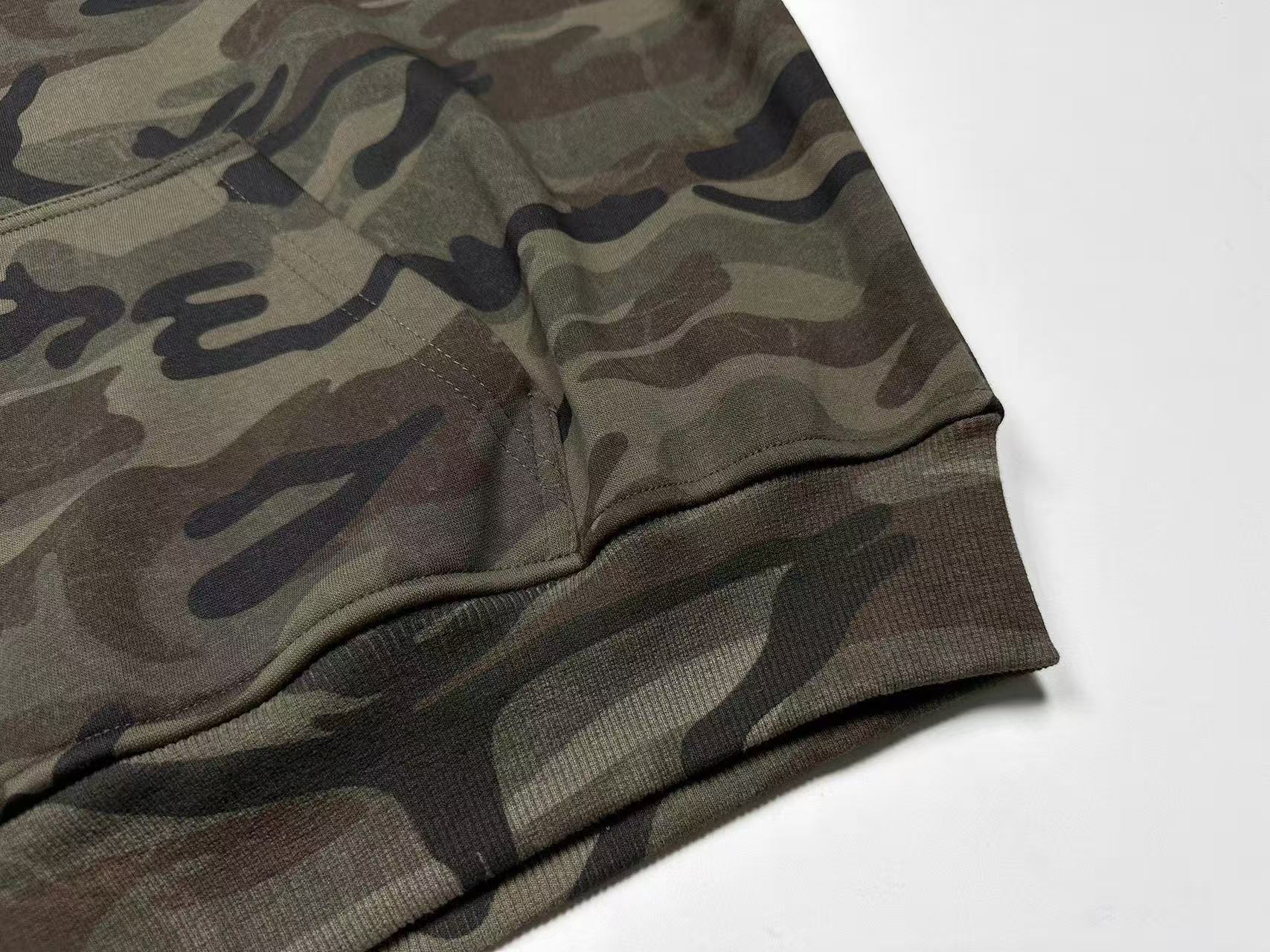 Street Style Camo Zip-Up Hoodie