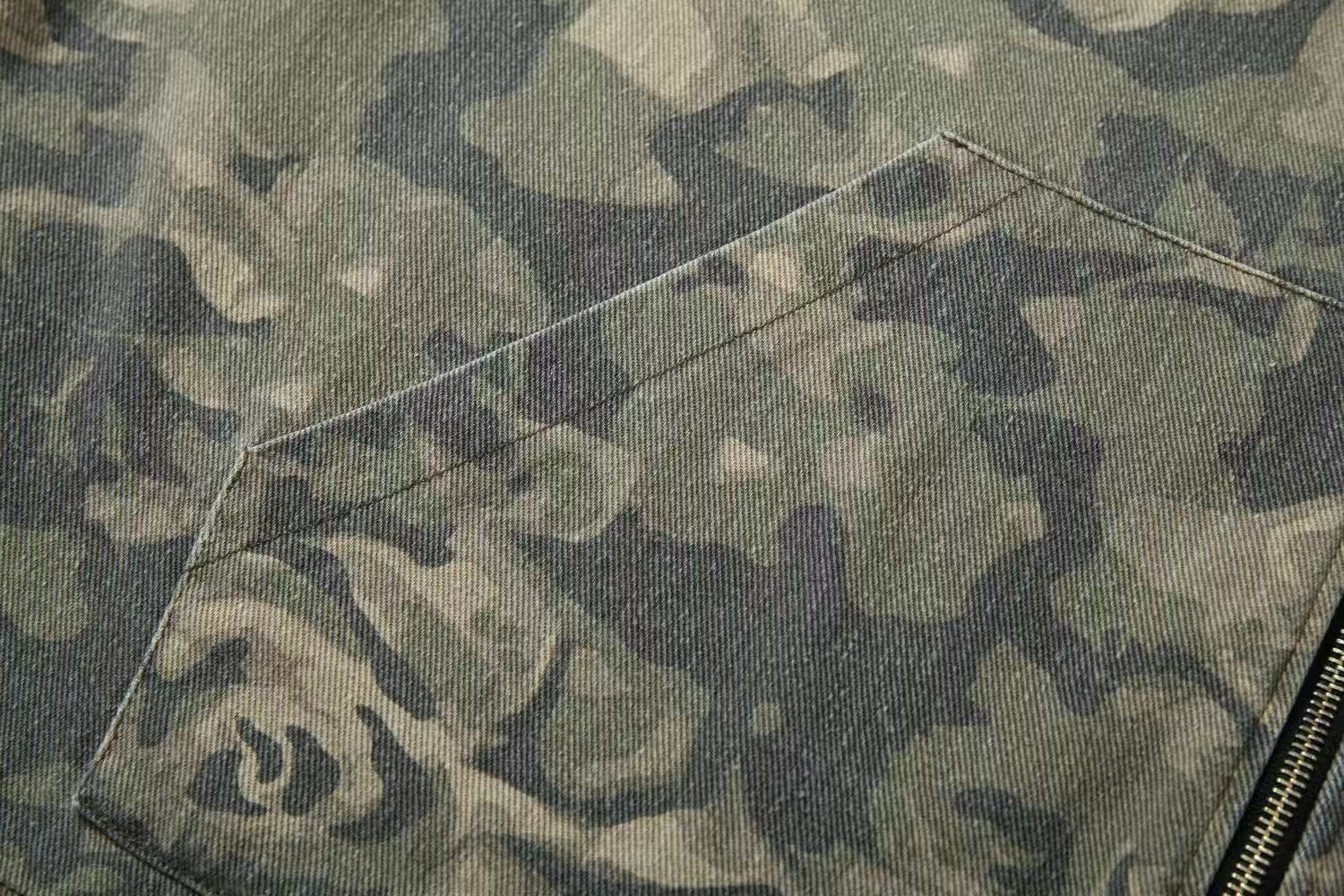 Street Style Camo Zip-Up Hoodie