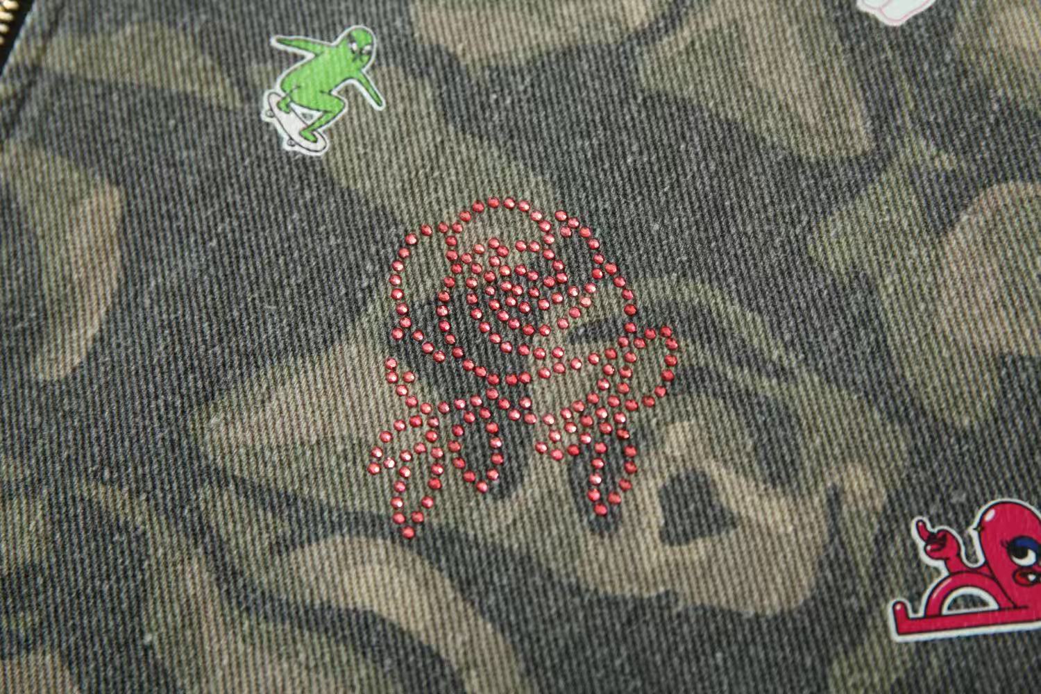 Street Style Camo Zip-Up Hoodie