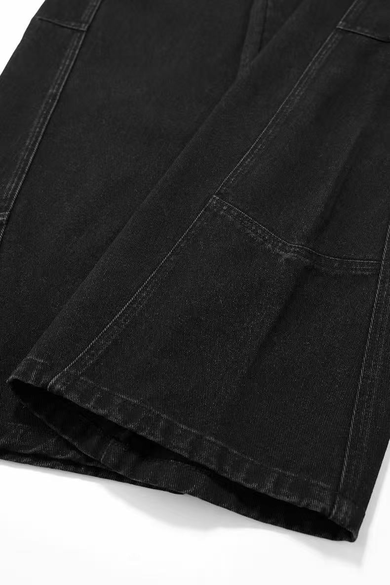 3D-Cut Wide-Leg Jeans
