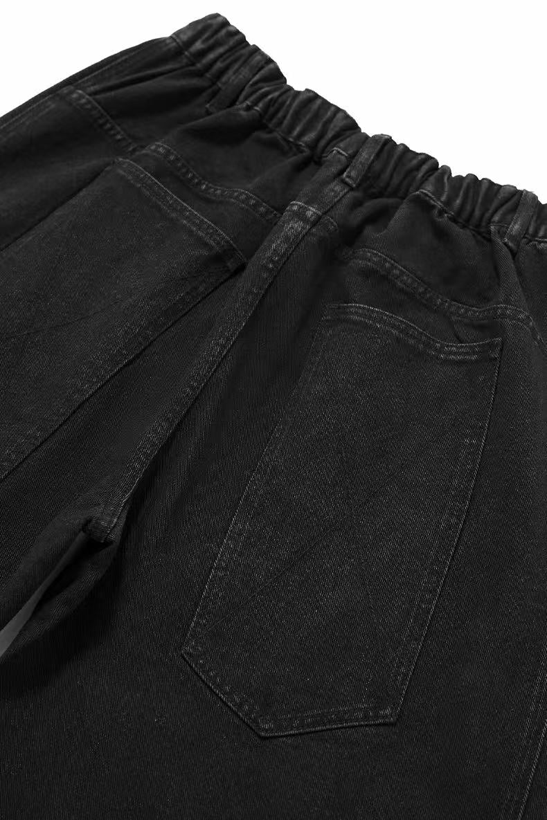 3D-Cut Wide-Leg Jeans