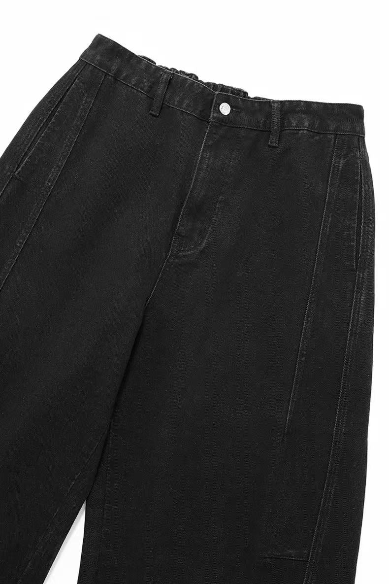 3D-Cut Wide-Leg Jeans