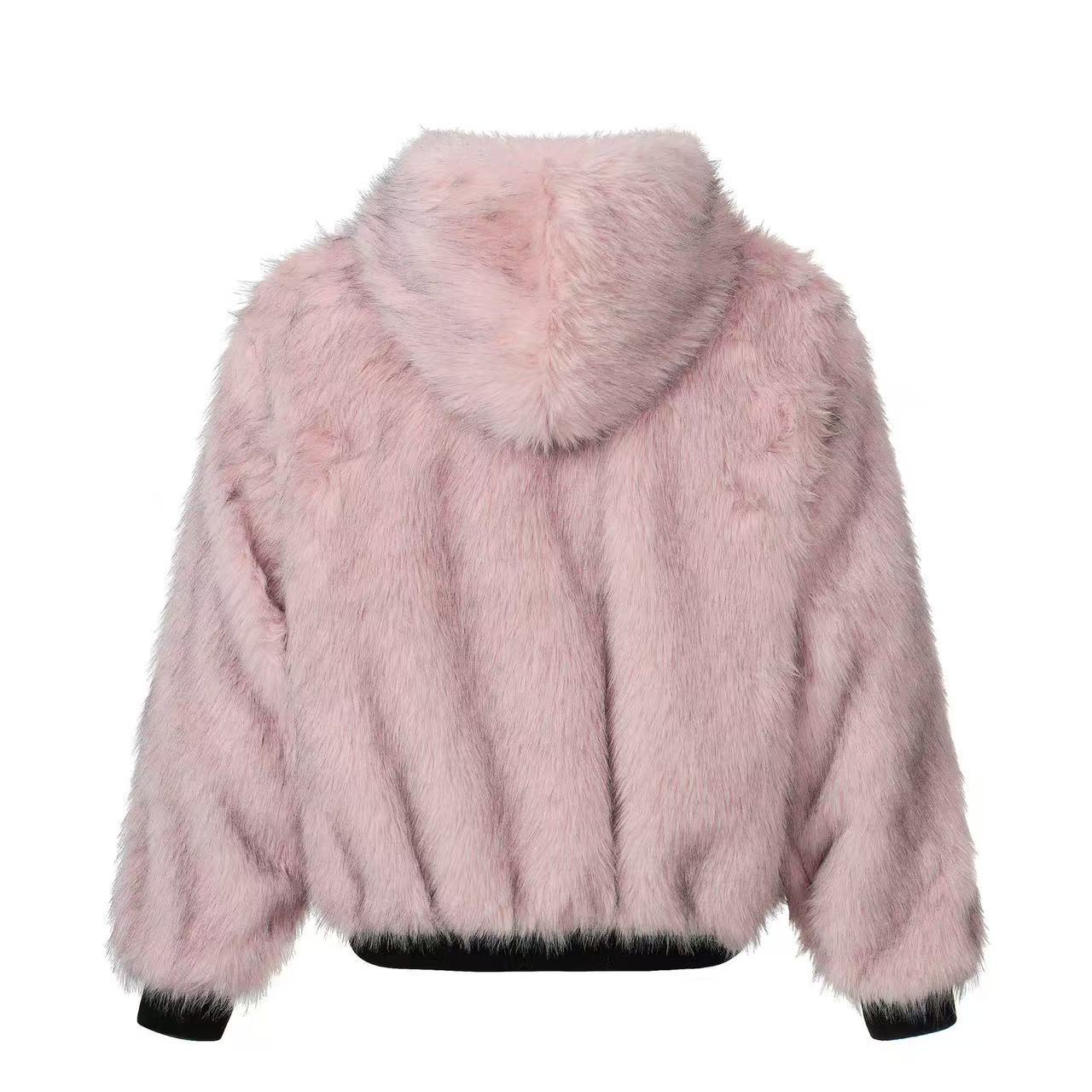 Faux Fur Old-Money Reversible Hooded Coat