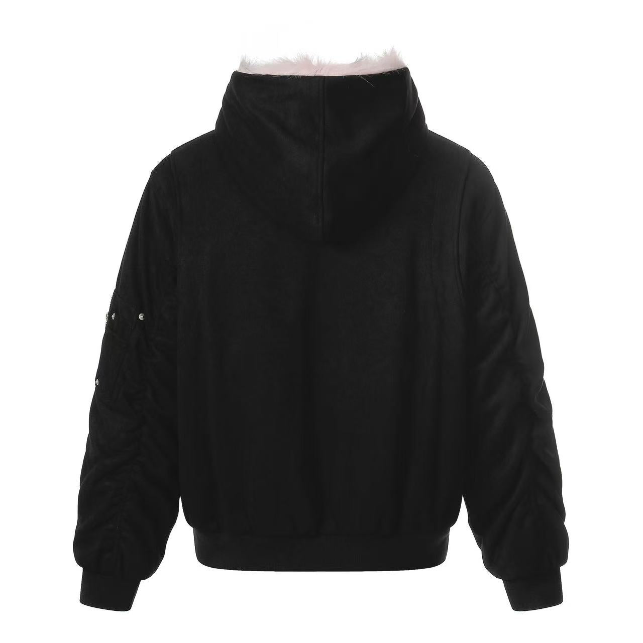 Faux Fur Old-Money Reversible Hooded Coat