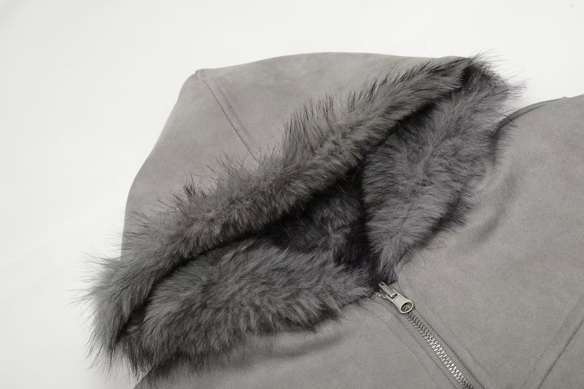 Faux Fur Old-Money Reversible Hooded Coat