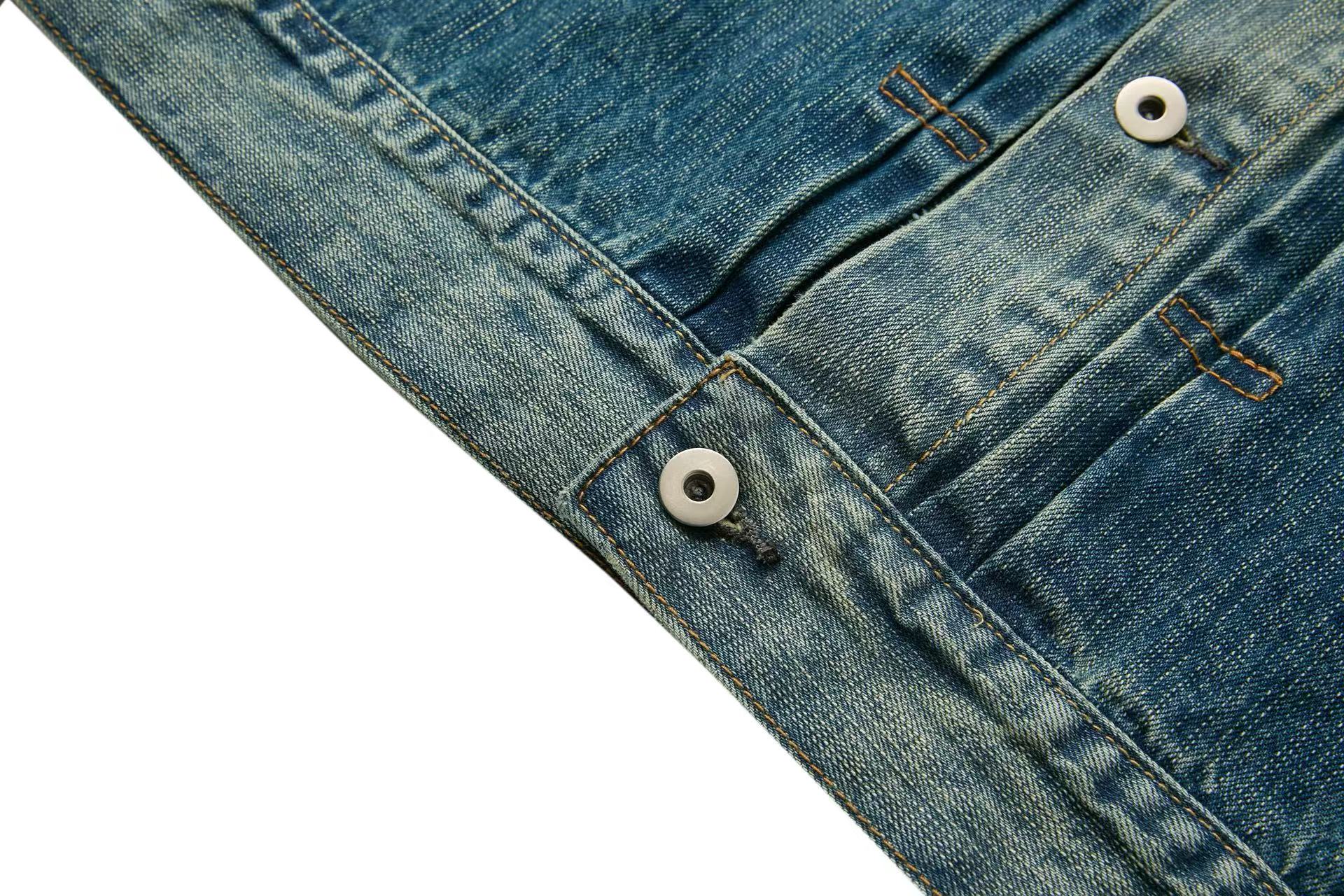 Washed Retro Denim Jacket
