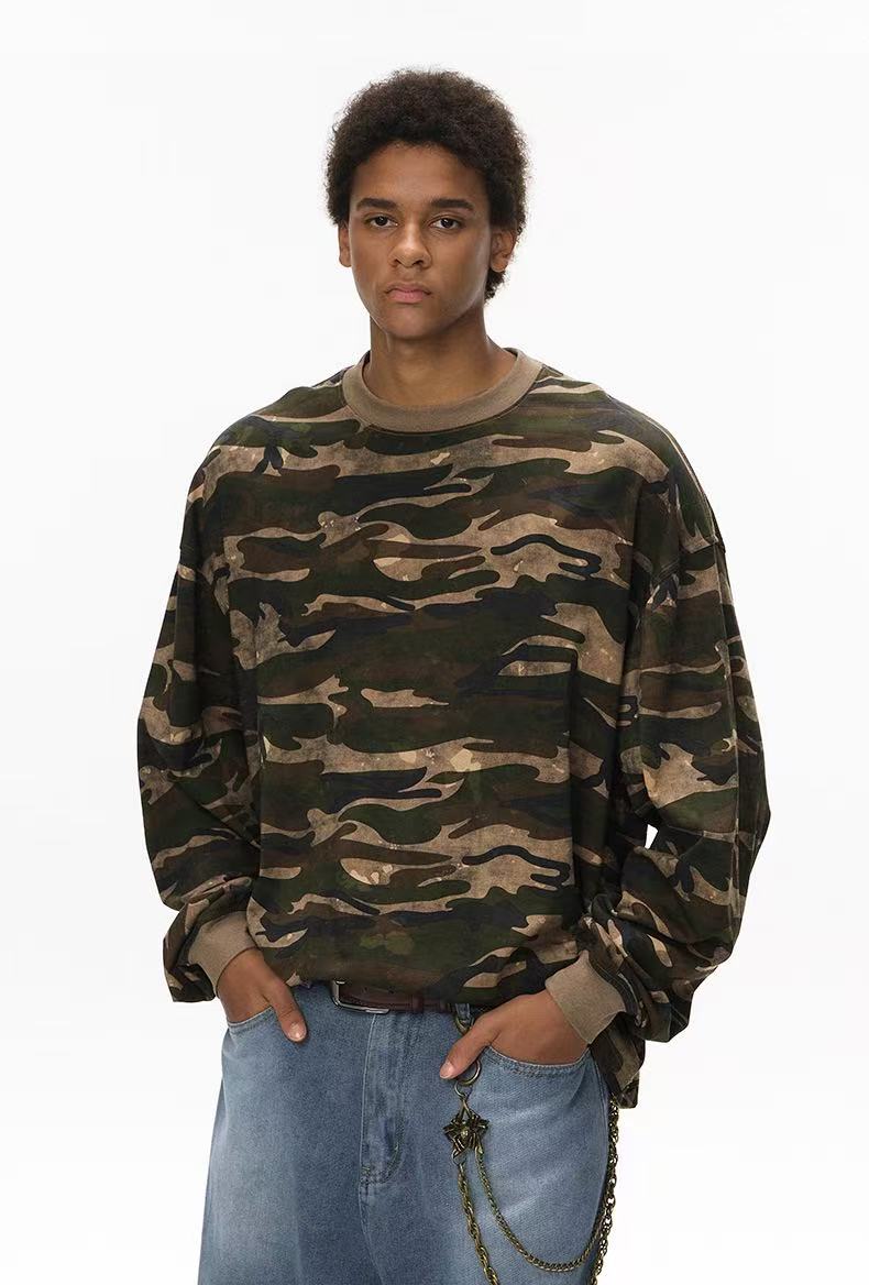 Retro Camo Long Sleeve