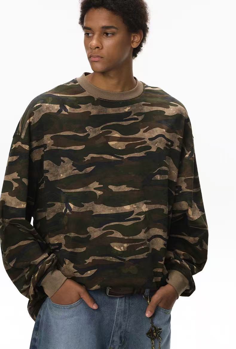 Retro Camo Long Sleeve