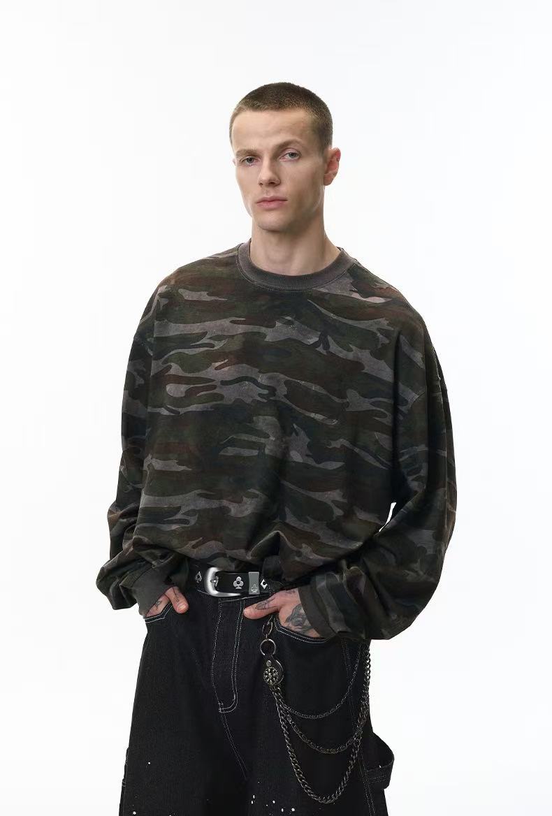 Retro Camo Long Sleeve