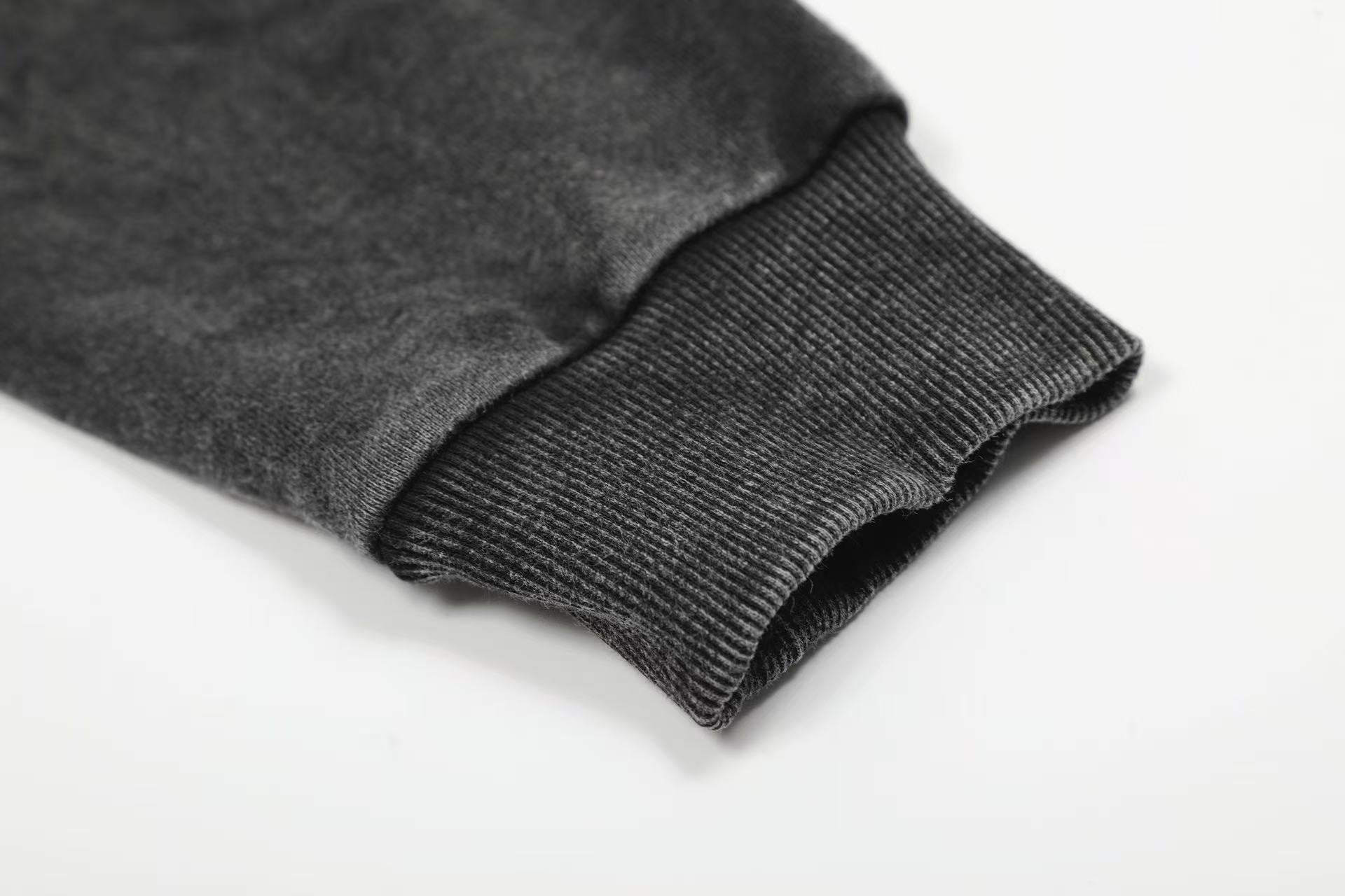 Street Style Dirty Washed Zip-Up Hoodie