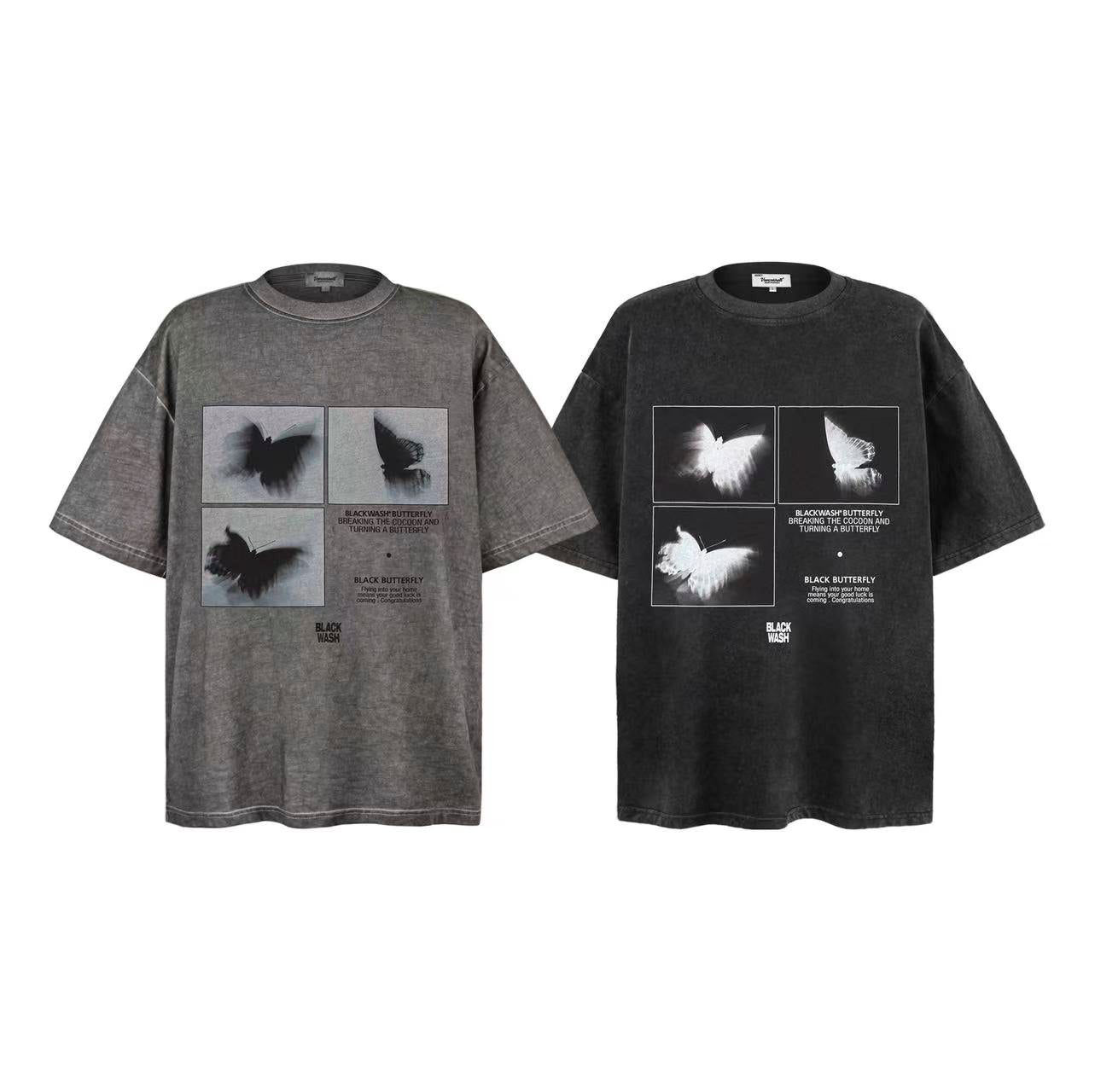 Washed Print Short Sleeve