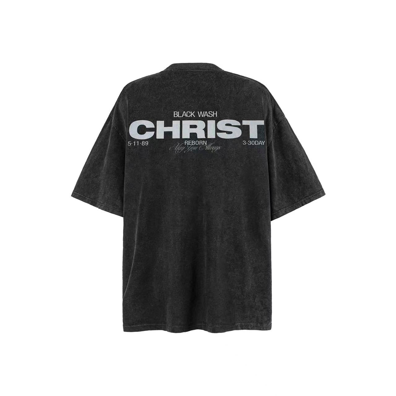 Washed Print Short Sleeve