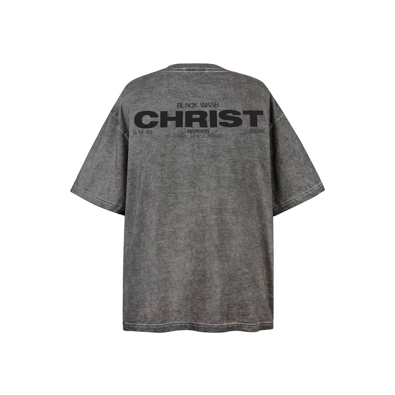 Washed Print Short Sleeve