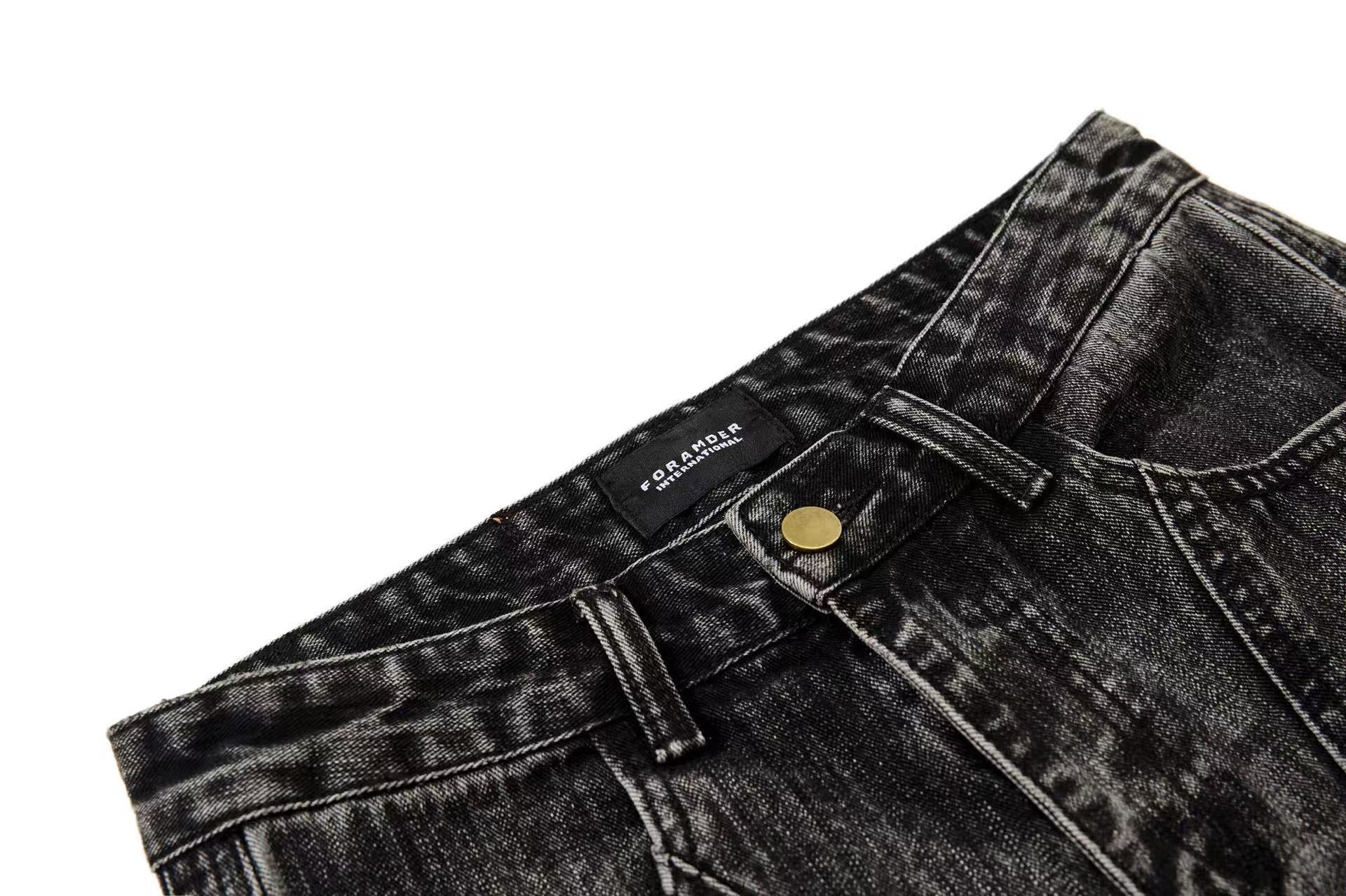Vintage Splatter Distressed Jeans