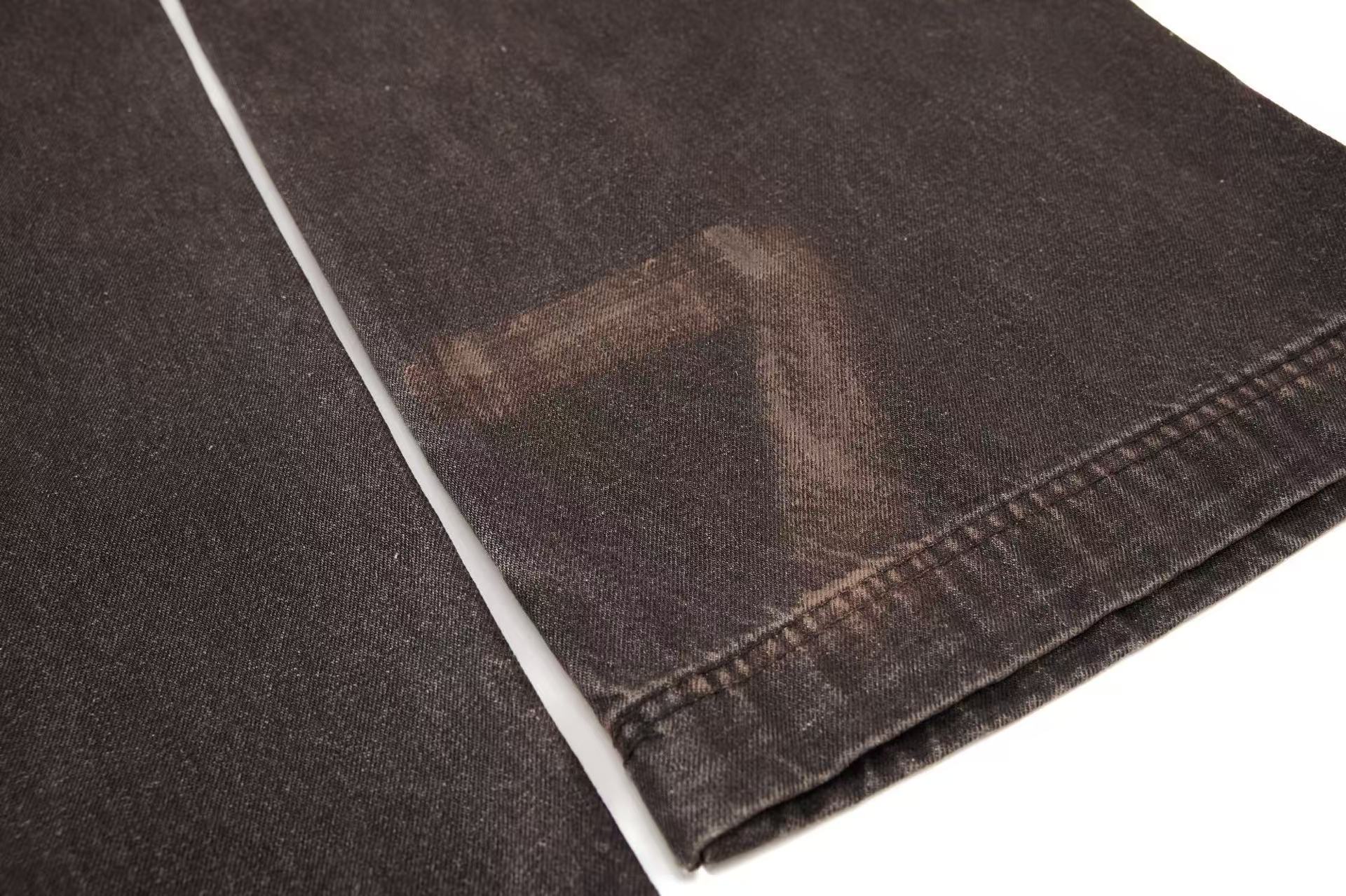 Vintage Distressed Wide-Leg Jeans
