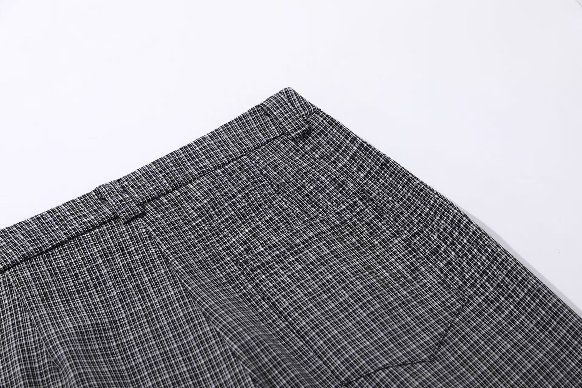Striped Casual Wide-Leg Suit Pants