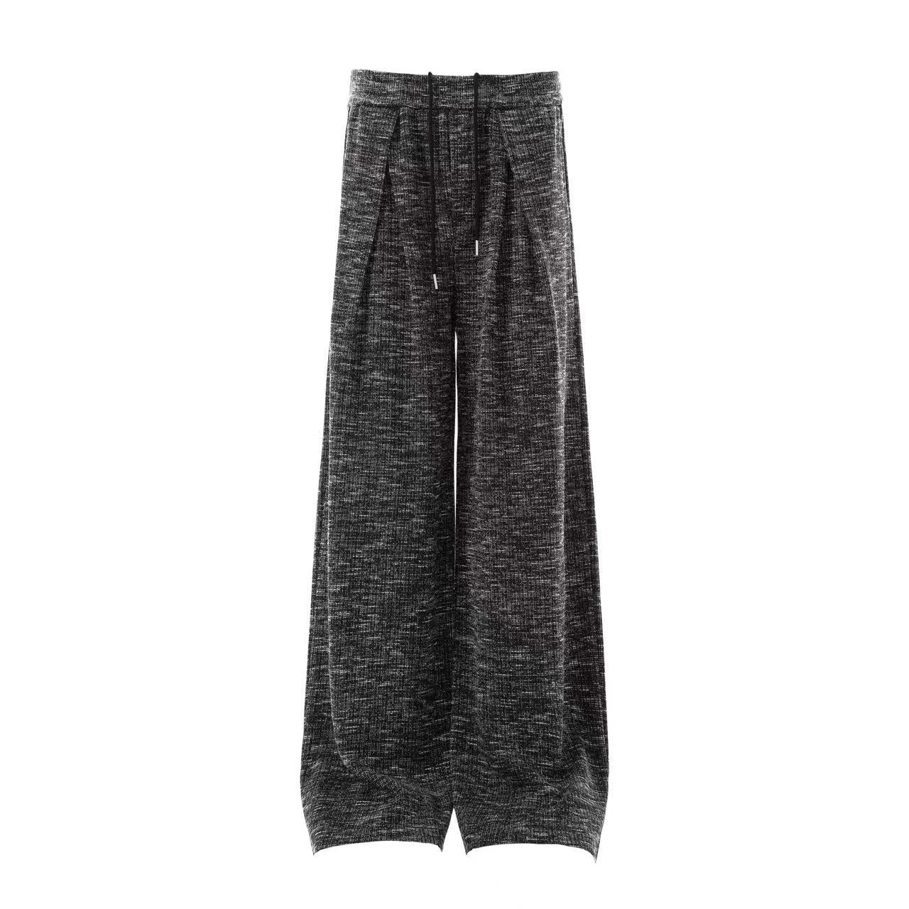 Striped Casual Wide-Leg Suit Pants