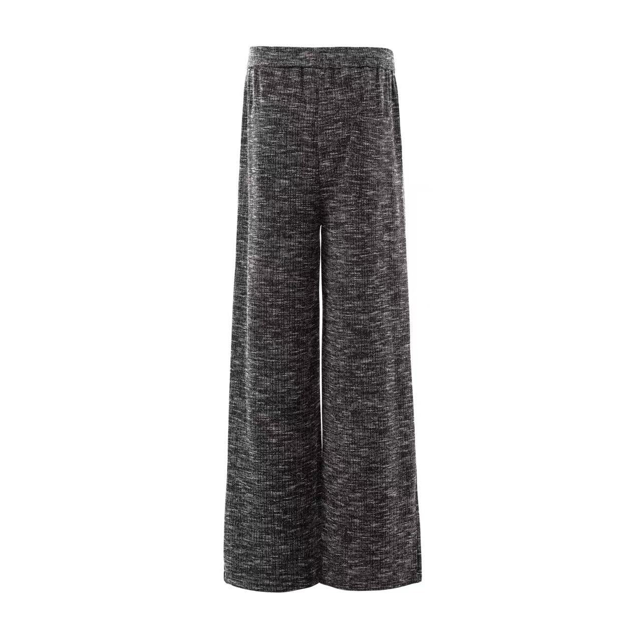 Striped Casual Wide-Leg Suit Pants