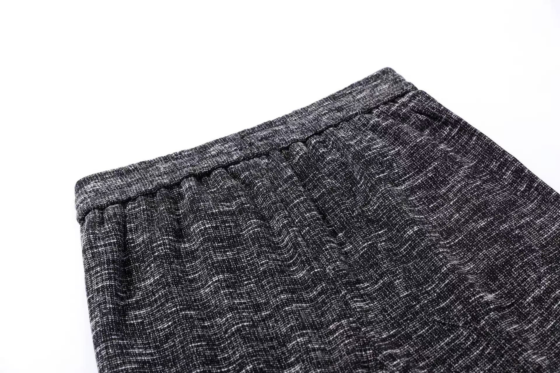 Striped Casual Wide-Leg Suit Pants