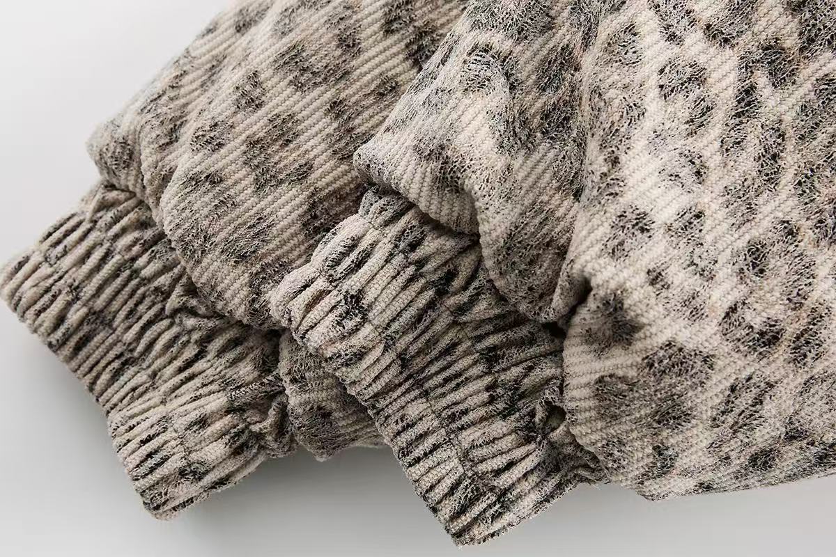 Leopard-Print Faux-Fur Hooded Jacket