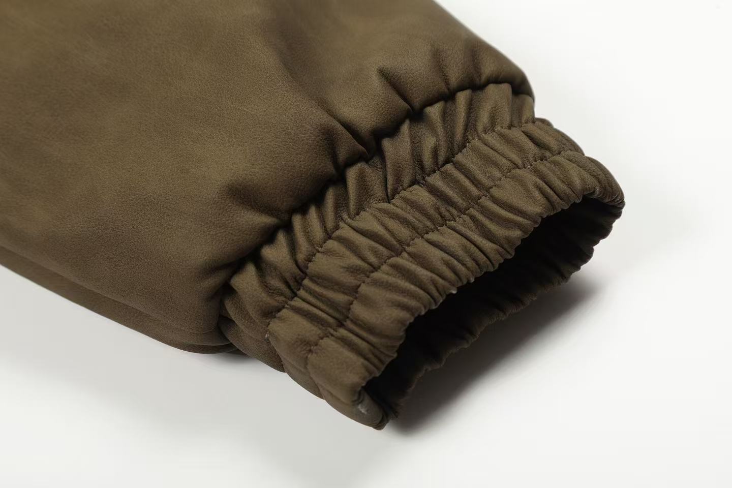 PU Leather Bomber Jacket