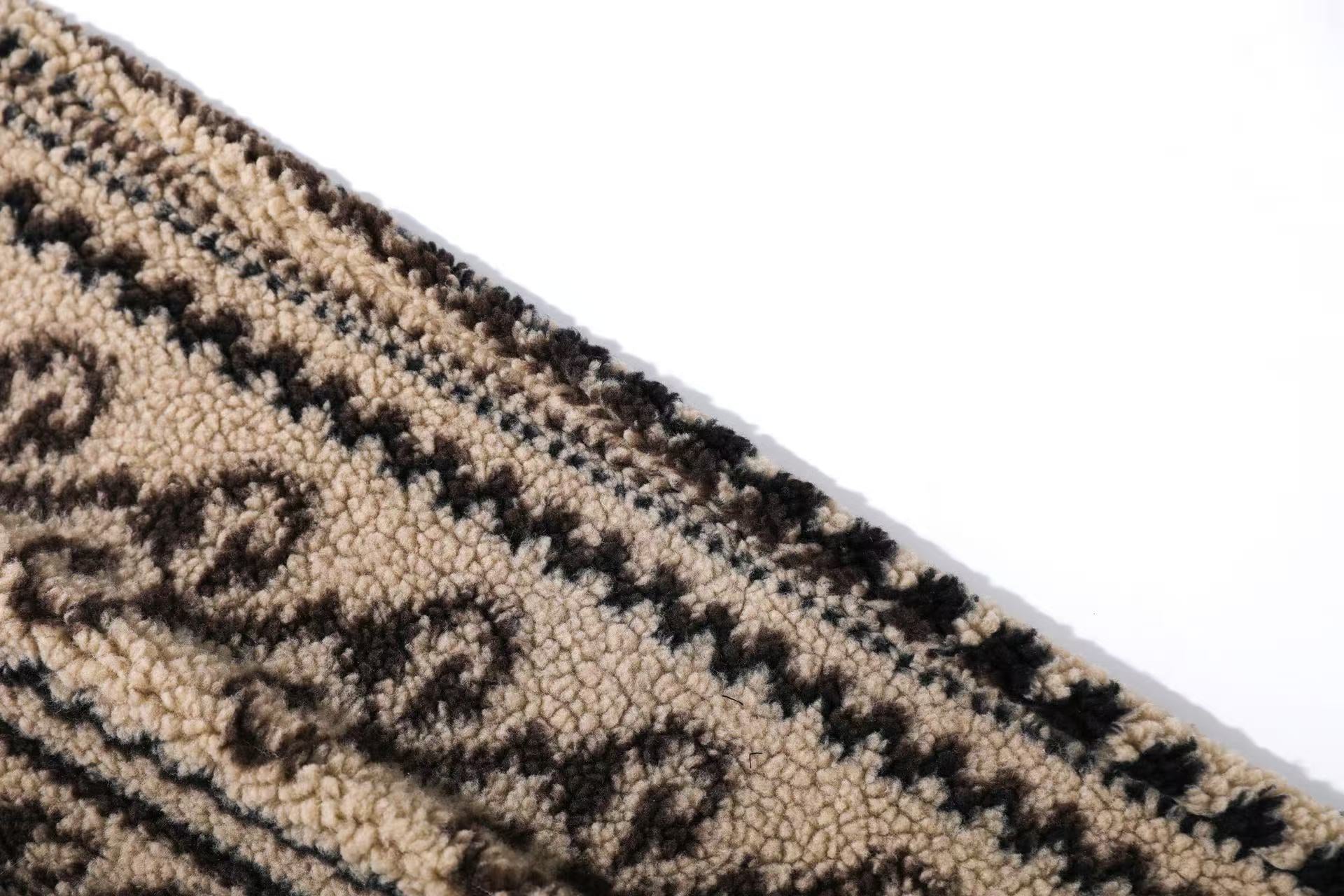 Insulated Fair Isle Fleece Wide-Leg Pants