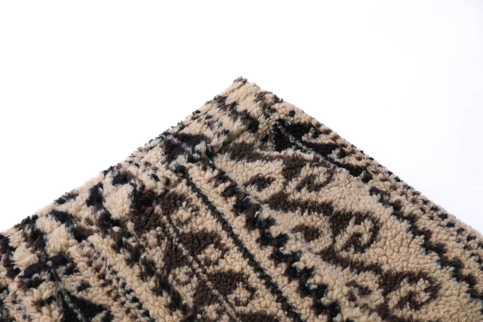 Insulated Fair Isle Fleece Wide-Leg Pants