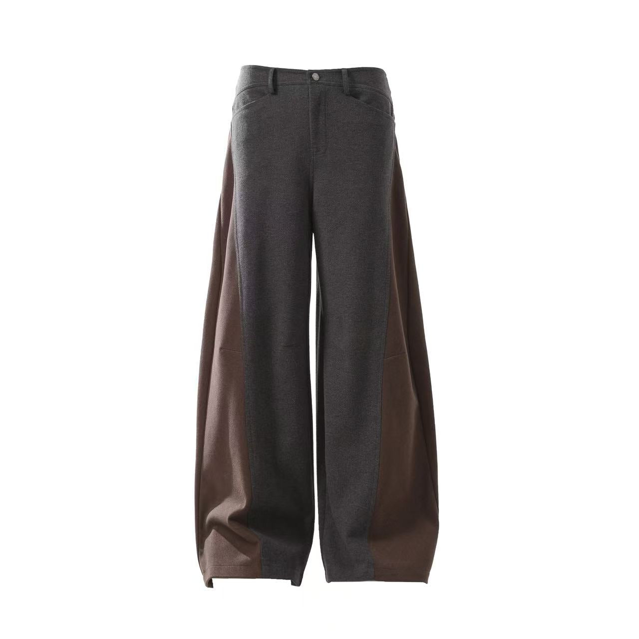 Patchwork Wide-Leg Pants