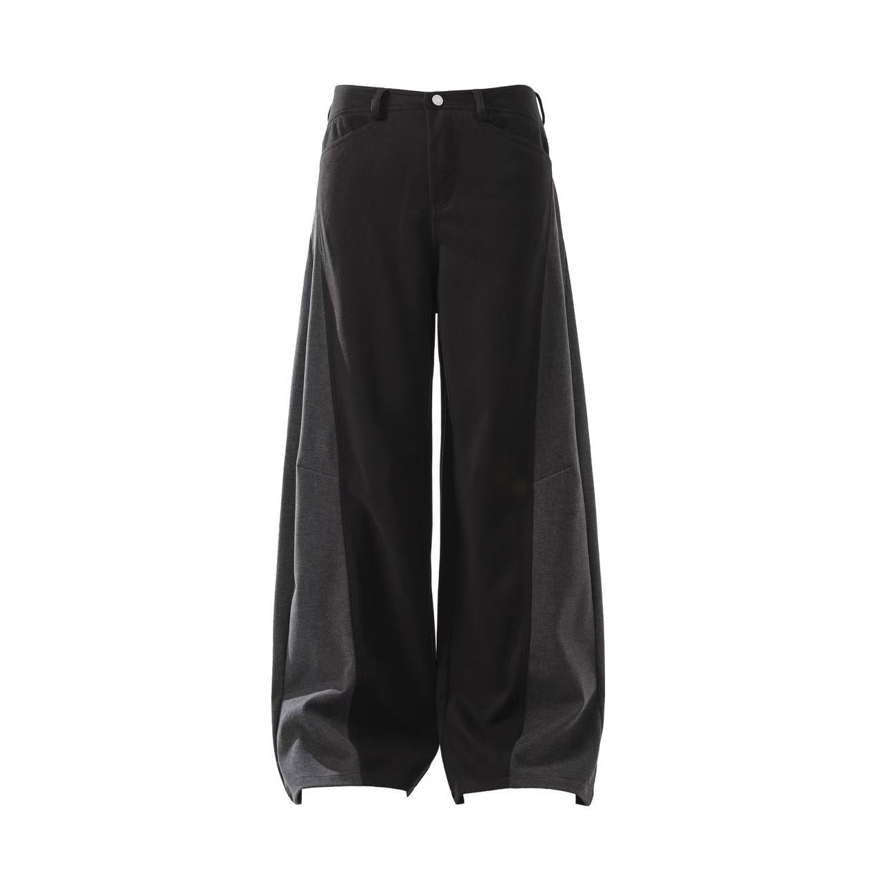 Patchwork Wide-Leg Pants